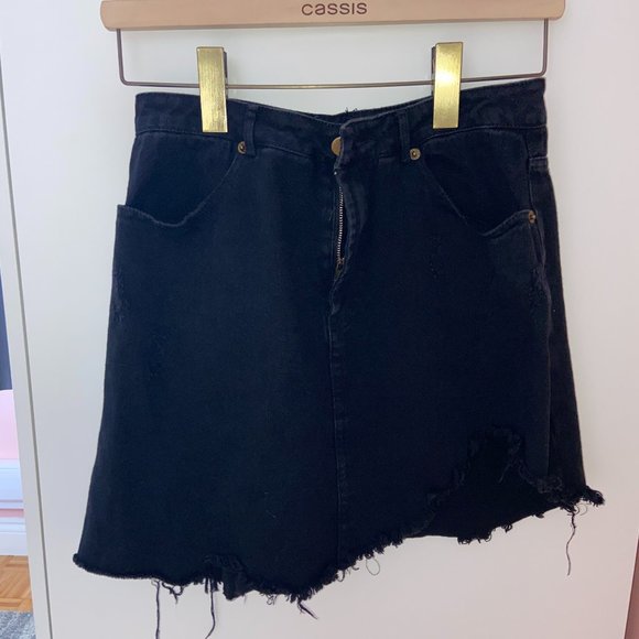 Denim Skirt | Black - Picture 7 of 7